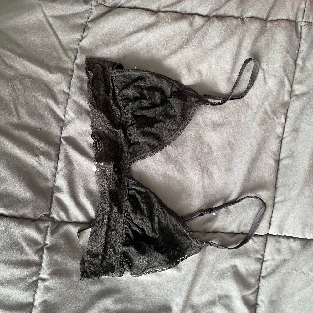 Bralette, black lace